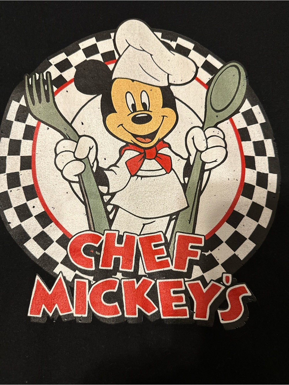 Chef Mickey's Black Graphic Tee